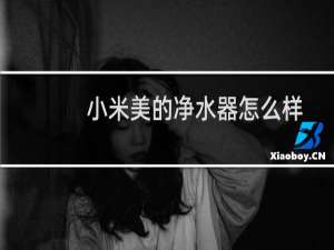 小米美的净水器怎么样
