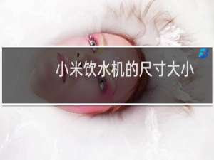 小米饮水机的尺寸大小