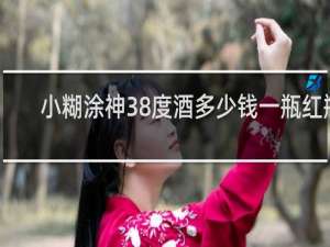 小糊涂神38度酒多少钱一瓶红瓶