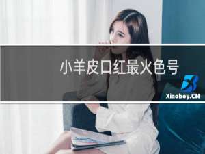 小羊皮口红最火色号