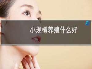 小规模养殖什么好