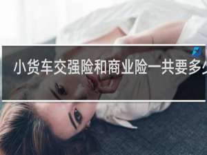 小货车交强险和商业险一共要多少钱