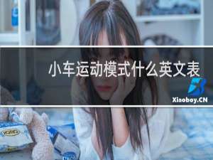 小车运动模式什么英文表示