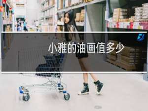 小雅的油画值多少