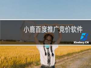 【小鹿百度推广竞价软件】免费小鹿百度推广竞价软件软件下载