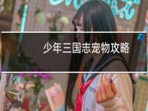 少年三国志宠物攻略