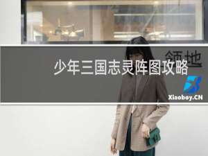 少年三国志灵阵图攻略