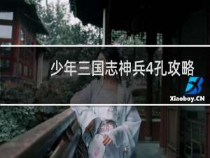 少年三国志神兵4孔攻略