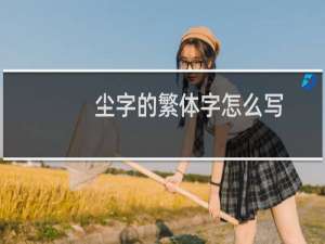 尘字的繁体字怎么写