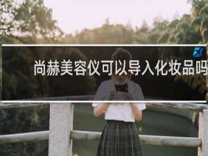 尚赫美容仪可以导入化妆品吗