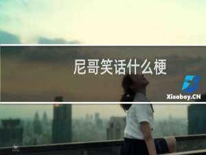 尼哥笑话什么梗