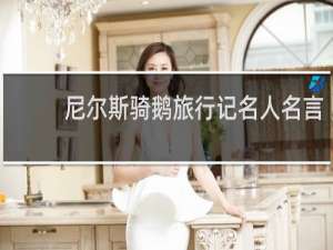 尼尔斯骑鹅旅行记名人名言