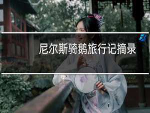 尼尔斯骑鹅旅行记摘录