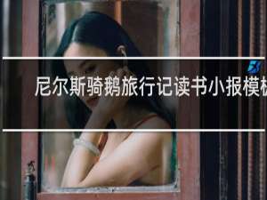 尼尔斯骑鹅旅行记读书小报模板