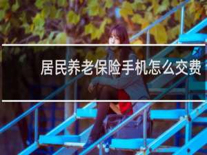 居民养老保险手机怎么交费