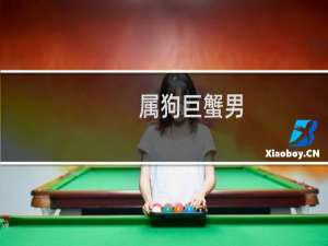 属狗巨蟹男