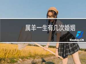 属羊一生有几次婚姻