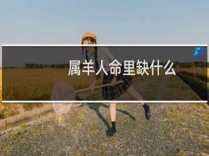 属羊人命里缺什么（一生命运解析）
