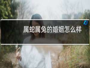 属蛇属兔的婚姻怎么样