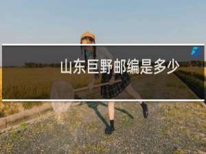 山东巨野邮编是多少