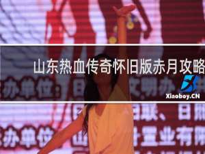 山东热血传奇怀旧版赤月攻略