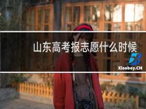 山东高考报志愿什么时候