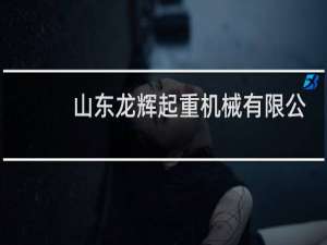 山东龙辉起重机械有限公司官网