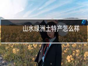 山水绿洲土特产怎么样
