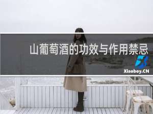 山葡萄酒的功效与作用禁忌