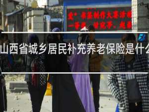 山西省城乡居民补充养老保险是什么意思