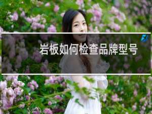 岩板如何检查品牌型号