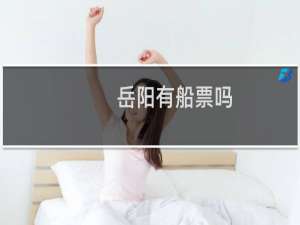 岳阳有船票吗
