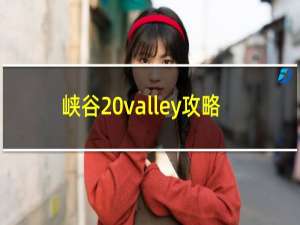 峡谷 valley攻略