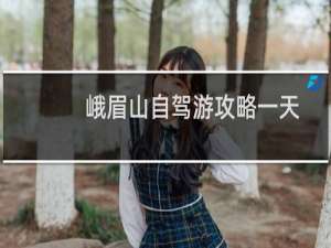 峨眉山自驾游攻略一天