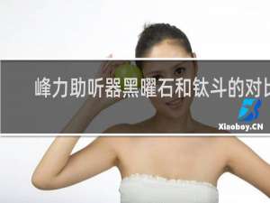 峰力助听器黑曜石和钛斗的对比