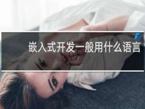 嵌入式开发一般用什么语言