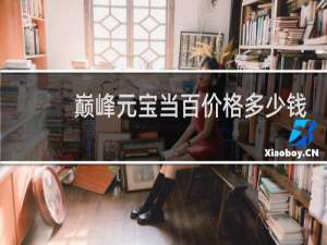 巅峰元宝当百价格多少钱