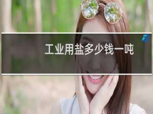 工业用盐多少钱一吨