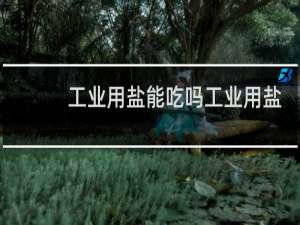 工业用盐能吃吗工业用盐能腌酸菜吗