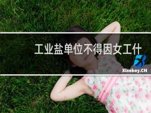 工业盐单位不得因女工什么降低其工资