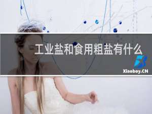 工业盐和食用粗盐有什么区别