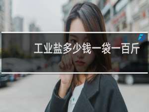 工业盐多少钱一袋一百斤的