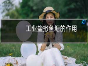 工业盐撒鱼塘的作用
