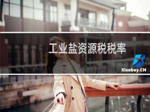 工业盐资源税税率