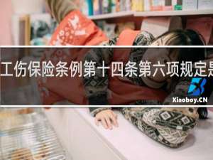 工伤保险条例第十四条第六项规定是什么