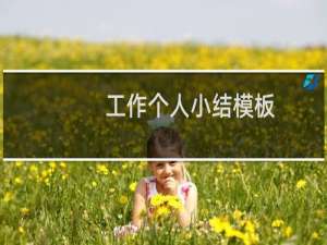 工作个人小结模板（个人小结模板）