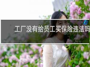 工厂没有给员工买保险违法吗