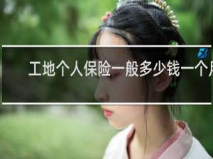 工地个人保险一般多少钱一个月