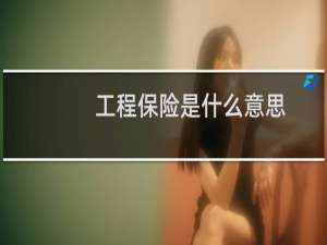 工程保险是什么意思