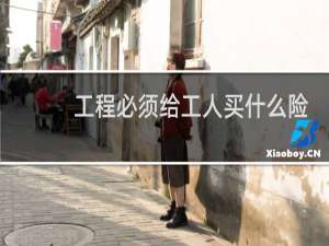 工程必须给工人买什么险